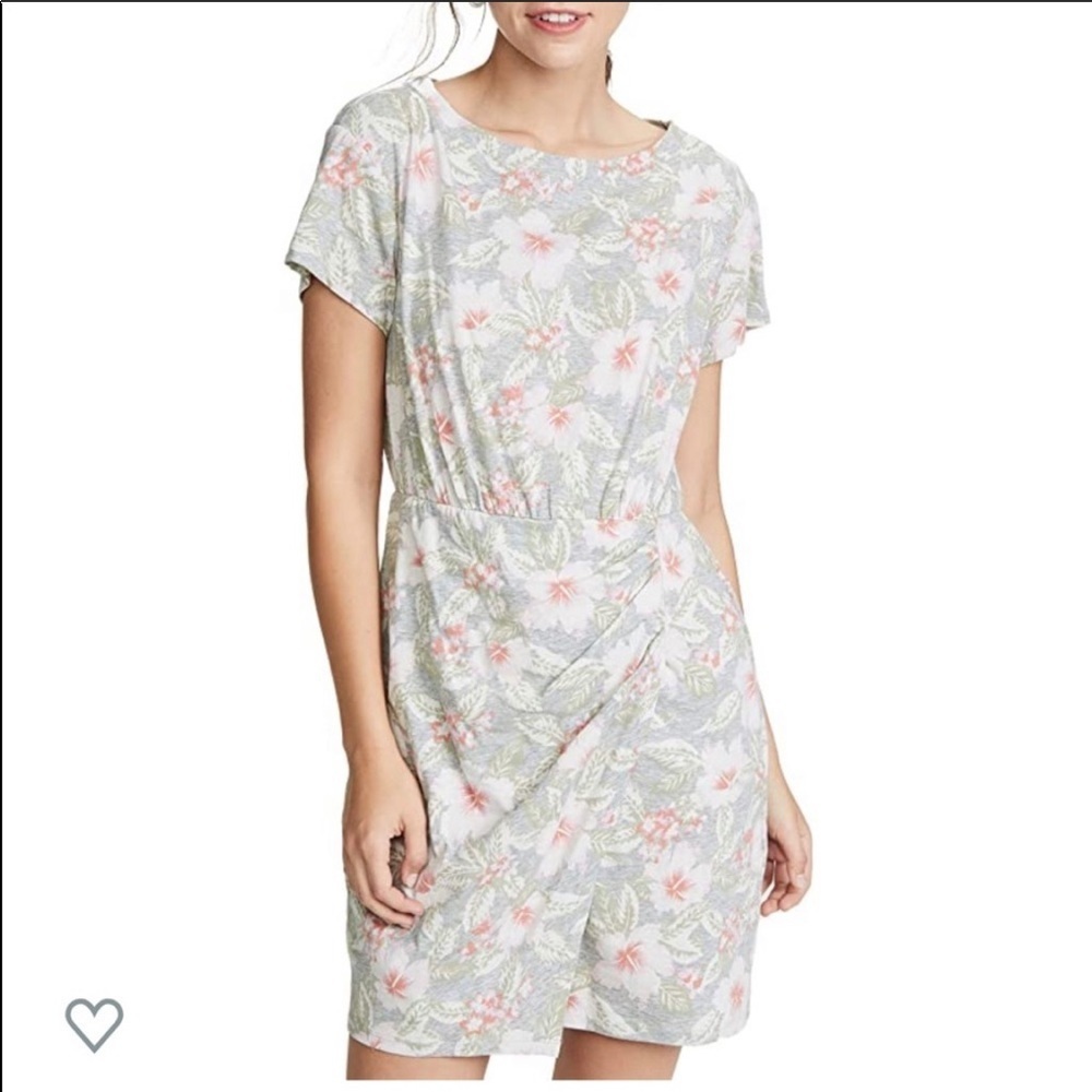 REBECCA TAYLOR Kamea Fleur Ruched Wrap Dress S